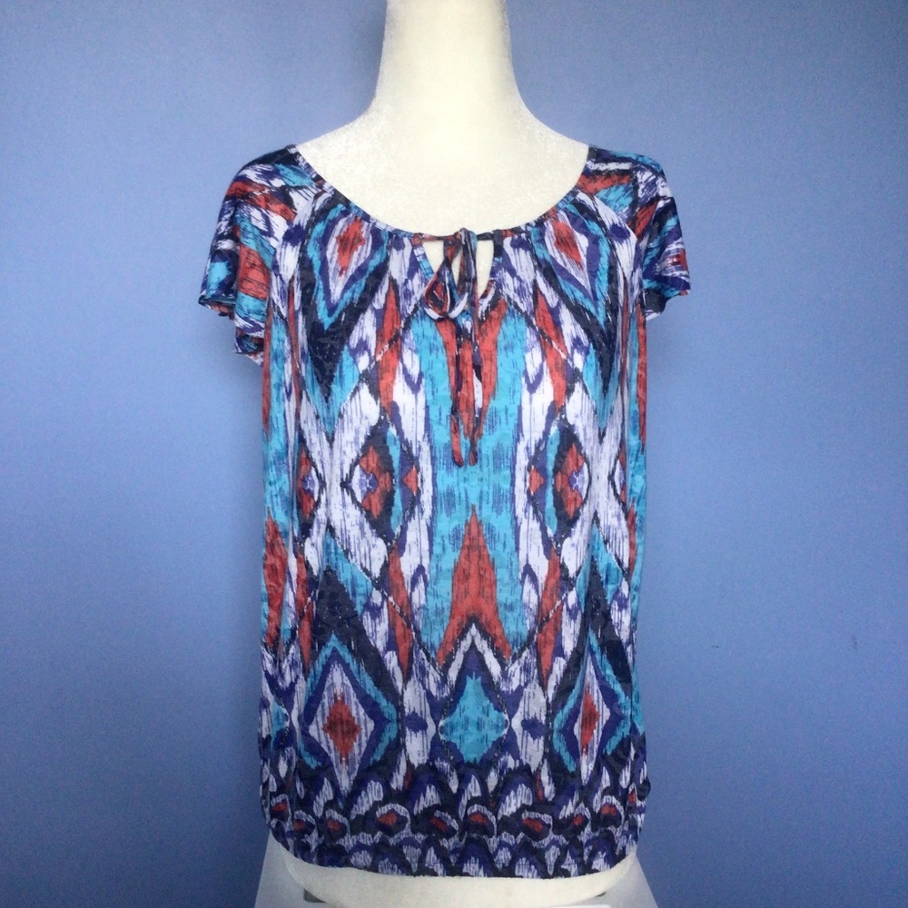 Capped sleeve top by INC International Concepts small